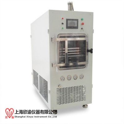 上海欣諭2025款中試型壓塞凍干機XY-FD-S2壓蓋型真空冷凍干燥機實驗室摸索凍干工藝用冷凍干燥機，冰凍干燥機，冷凍干燥儀